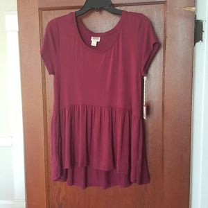 Exaggerated Fit and Flare Top